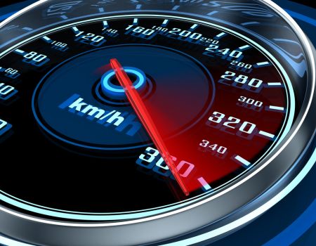 Speedometer indicating a fast turnaround time for Cairns building inspections